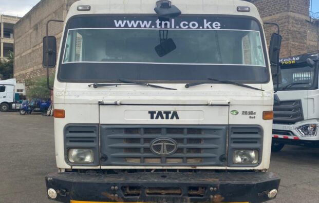 White Head, Grey body, Used Tata Tipper Truck for sale - Available in Nairobi